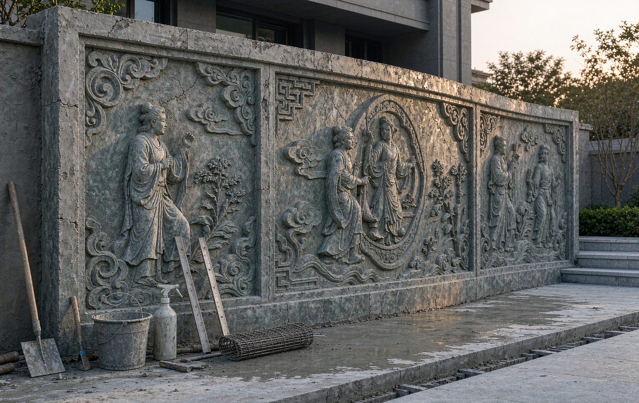 仿青石浮雕