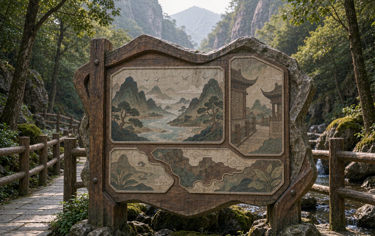 景点解说牌