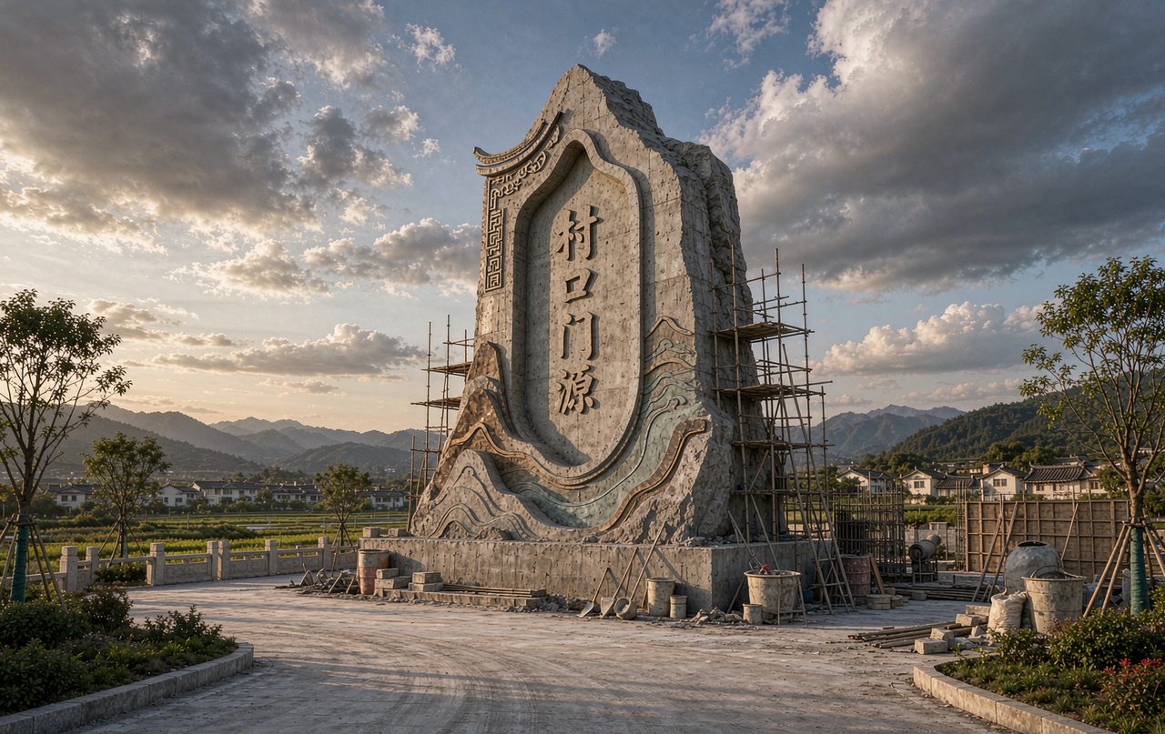 村口门户标识