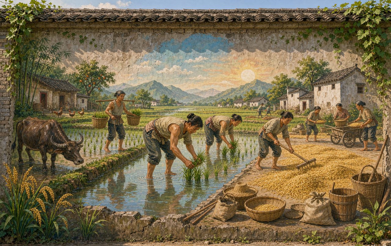农耕文化墙绘